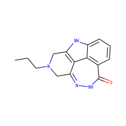 CCCN1Cc2n[nH]c(=O)c3cccc4[nH]c(c2c43)C1 ZINC000146631806