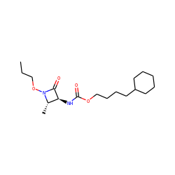 CCCON1C(=O)[C@@H](NC(=O)OCCCCC2CCCCC2)[C@@H]1C ZINC001772593639