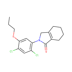 CCCOc1cc(N2CC3=C(CCCC3)C2=O)c(Cl)cc1Cl ZINC000103210146