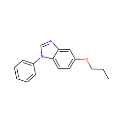 CCCOc1ccc2c(c1)ncn2-c1ccccc1 ZINC000003815793