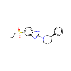 CCCS(=O)(=O)c1ccc2[nH]c(N3CCC[C@H](c4ccccc4)C3)nc2c1 ZINC000095577282