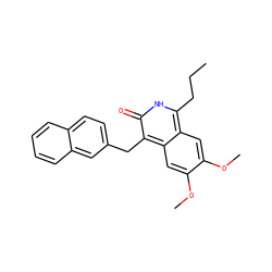 CCCc1[nH]c(=O)c(Cc2ccc3ccccc3c2)c2cc(OC)c(OC)cc12 ZINC000147779703