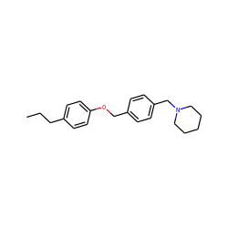 CCCc1ccc(OCc2ccc(CN3CCCCC3)cc2)cc1 ZINC000013517666