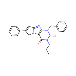 CCCn1c(=O)c2c(nc3n2CC(c2ccccc2)=C3)n(Cc2ccccc2)c1=O ZINC000013648037