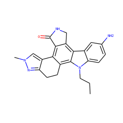 CCCn1c2ccc(N)cc2c2c3c(c4c(c21)CCc1nn(C)cc1-4)C(=O)NC3 ZINC000036338926