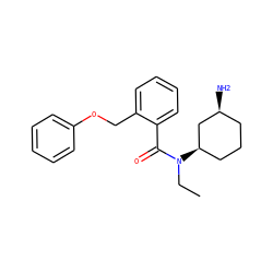 CCN(C(=O)c1ccccc1COc1ccccc1)[C@@H]1CCC[C@H](N)C1 ZINC000096940006