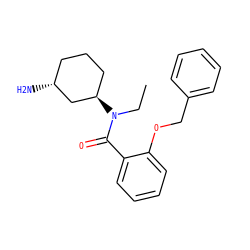 CCN(C(=O)c1ccccc1OCc1ccccc1)[C@@H]1CCC[C@@H](N)C1 ZINC000096940041