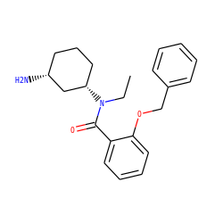 CCN(C(=O)c1ccccc1OCc1ccccc1)[C@H]1CCC[C@@H](N)C1 ZINC000096940038
