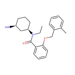 CCN(C(=O)c1ccccc1OCc1ccccc1C)[C@@H]1CCC[C@H](N)C1 ZINC000096286342