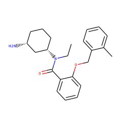 CCN(C(=O)c1ccccc1OCc1ccccc1C)[C@H]1CCC[C@@H](N)C1 ZINC000096286341