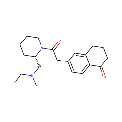 CCN(C)C[C@@H]1CCCCN1C(=O)Cc1ccc2c(c1)CCCC2=O ZINC000013738795