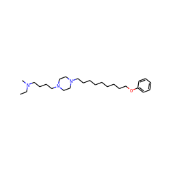 CCN(C)CCCCN1CCN(CCCCCCCCCOc2ccccc2)CC1 ZINC000103184494