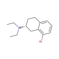 CCN(CC)[C@@H]1CCc2cccc(O)c2C1 ZINC000027557199