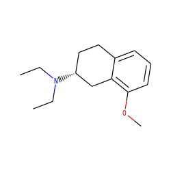 CCN(CC)[C@@H]1CCc2cccc(OC)c2C1 ZINC000013530047