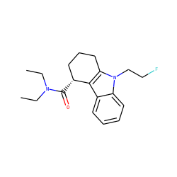 CCN(CC)C(=O)[C@@H]1CCCc2c1c1ccccc1n2CCF ZINC000073198179