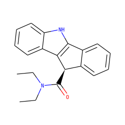 CCN(CC)C(=O)[C@@H]1c2ccccc2-c2[nH]c3ccccc3c21 ZINC000096909173