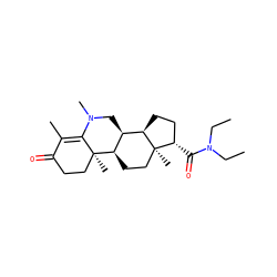 CCN(CC)C(=O)[C@H]1CC[C@@H]2[C@@H]3CN(C)C4=C(C)C(=O)CC[C@]4(C)[C@@H]3CC[C@]12C ZINC000026400459