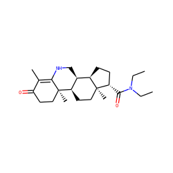 CCN(CC)C(=O)[C@H]1CC[C@@H]2[C@@H]3CNC4=C(C)C(=O)CC[C@]4(C)[C@@H]3CC[C@]12C ZINC000026399802