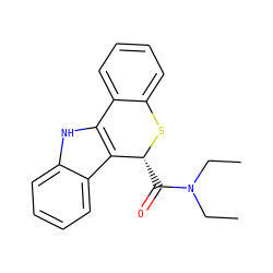 CCN(CC)C(=O)[C@H]1Sc2ccccc2-c2[nH]c3ccccc3c21 ZINC000000023946
