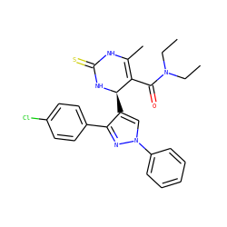 CCN(CC)C(=O)C1=C(C)NC(=S)N[C@@H]1c1cn(-c2ccccc2)nc1-c1ccc(Cl)cc1 ZINC000012565712