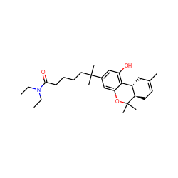 CCN(CC)C(=O)CCCCC(C)(C)c1cc(O)c2c(c1)OC(C)(C)[C@@H]1CC=C(C)C[C@@H]21 ZINC000013781726