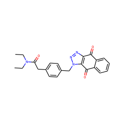 CCN(CC)C(=O)Cc1ccc(Cn2nnc3c2C(=O)c2ccccc2C3=O)cc1 ZINC000473148477