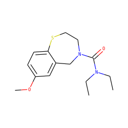 CCN(CC)C(=O)N1CCSc2ccc(OC)cc2C1 ZINC000035283909