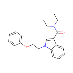 CCN(CC)C(=O)c1cn(CCOc2ccccc2)c2ccccc12 ZINC000066129701