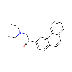 CCN(CC)C[C@@H](O)c1ccc2ccc3ccccc3c2c1 ZINC000003953803