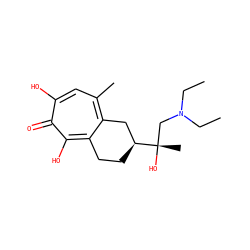 CCN(CC)C[C@](C)(O)[C@H]1CCc2c(c(C)cc(O)c(=O)c2O)C1 ZINC000072108749