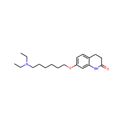 CCN(CC)CCCCCCOc1ccc2c(c1)NC(=O)CC2 ZINC001772584521