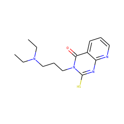 CCN(CC)CCCn1c(S)nc2ncccc2c1=O ZINC000020618229