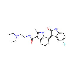 CCN(CC)CCNC(=O)c1c(C)[nH]c2c1CCC/C2=C1/C(=O)Nc2ccc(F)cc21 ZINC000095575309