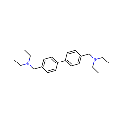 CCN(CC)Cc1ccc(-c2ccc(CN(CC)CC)cc2)cc1 ZINC000040979135