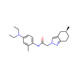 CCN(CC)c1ccc(NC(=O)Cn2cc3c(n2)CC[C@H](C)C3)c(C)c1 ZINC000004917988