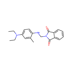 CCN(CC)c1ccc(NCN2C(=O)c3ccccc3C2=O)c(C)c1 ZINC000000128679