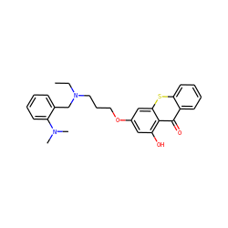 CCN(CCCOc1cc(O)c2c(=O)c3ccccc3sc2c1)Cc1ccccc1N(C)C ZINC001772602586