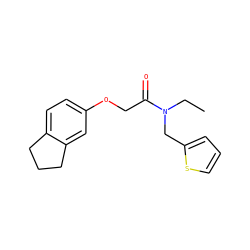 CCN(Cc1cccs1)C(=O)COc1ccc2c(c1)CCC2 ZINC000060675717