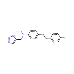CCN(Cc1cnc[nH]1)c1ccc(CCc2ccc(Cl)cc2)cc1 ZINC000096177518