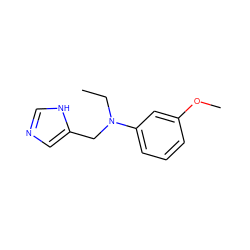 CCN(Cc1cnc[nH]1)c1cccc(OC)c1 ZINC000096177528