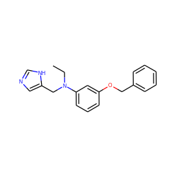 CCN(Cc1cnc[nH]1)c1cccc(OCc2ccccc2)c1 ZINC000096177527