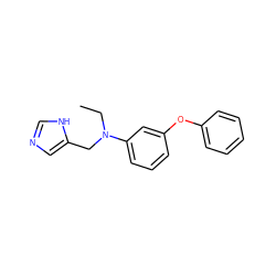 CCN(Cc1cnc[nH]1)c1cccc(Oc2ccccc2)c1 ZINC000096177524