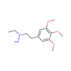 CCN(N)CCc1cc(OC)c(OC)c(OC)c1 ZINC000064490550