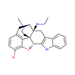 CCN[C@@]12Cc3c([nH]c4ccccc34)[C@@H]3Oc4c(O)ccc5c4[C@@]31CCN(C)[C@H]2C5 ZINC000101149878