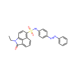 CCN1C(=O)c2cccc3c(S(=O)(=O)Nc4ccc(/N=N/c5ccccc5)cc4)ccc1c23 ZINC000041091352