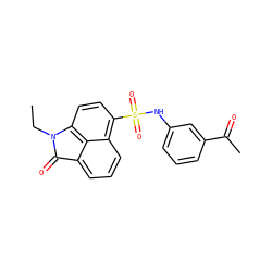 CCN1C(=O)c2cccc3c(S(=O)(=O)Nc4cccc(C(C)=O)c4)ccc1c23 ZINC000008715869