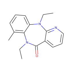 CCN1C(=O)c2cccnc2N(CC)c2cccc(C)c21 ZINC000005842860