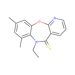 CCN1C(=S)c2cccnc2Oc2cc(C)cc(C)c21 ZINC000005841320