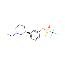 CCN1CCC[C@@H](c2cccc(OS(=O)(=O)C(F)(F)F)c2)C1 ZINC000036187792