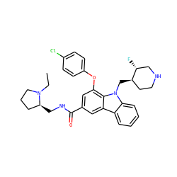 CCN1CCC[C@@H]1CNC(=O)c1cc(Oc2ccc(Cl)cc2)c2c(c1)c1ccccc1n2C[C@@H]1CCNC[C@H]1F ZINC000028889967